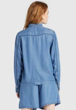 Coupon ⭐ Khujo ESAIA - Hemdbluse - Denim Blue, Damen 🛒 -Khujo Exquisiter Laden 007ba5a4bf3c42328d4275b8612098bd