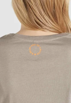 Bester Verkauf ⭐ Khujo FRANCESCA SMILE - T-Shirt Print - Graubraun, Damen ✔️ -Khujo Exquisiter Laden 02ec9d1551a746e6beda7d5565613c05