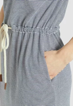 Besorgen ⭐ Khujo ANNEMARIE - Jerseykleid - Weiß-blau Gestreift, Damen 🛒 -Khujo Exquisiter Laden 040560f8430e4545950d155ec4f95055