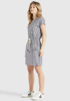 Besorgen ⭐ Khujo ANNEMARIE - Jerseykleid - Weiß-blau Gestreift, Damen 🛒 -Khujo Exquisiter Laden 092c50063fe140b783cd18d244bf3ffa