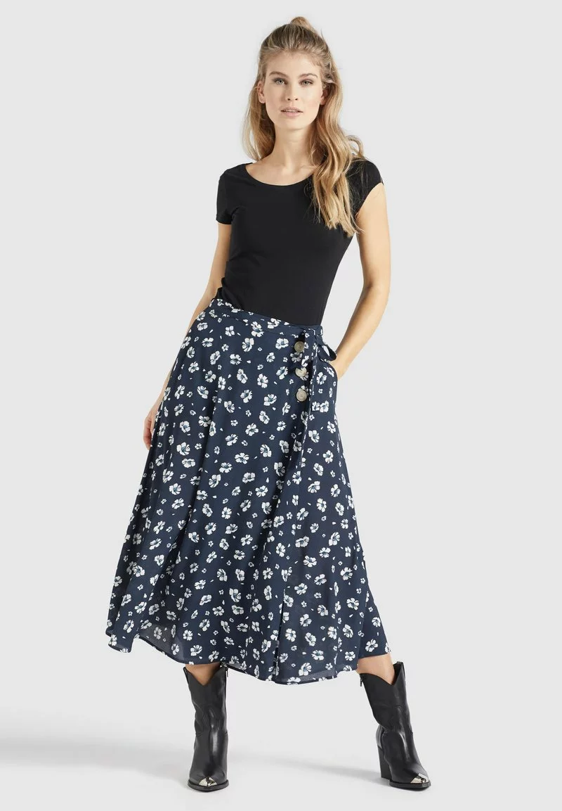 Auslauf 😍 Khujo HEPKE - A-Linien-Rock - Blau-weiß Geblümt, Damen ✔️ 2 Auslauf 😍 Khujo HEPKE - A-Linien-Rock - Blau-weiß Geblümt, Damen ✔️ – Bild 2