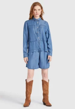 Coupon ⭐ Khujo ESAIA - Hemdbluse - Denim Blue, Damen 🛒 -Khujo Exquisiter Laden 0f1b79e62aee4a92859c9fbbf468c929