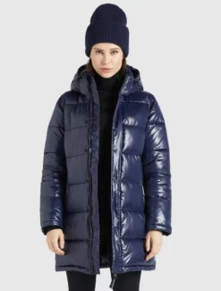 Rabatt ❤️ Khujo WENCKE SHINY - Wintermantel - Dunkelblau Glänzend, Damen 🌟 -Khujo Exquisiter Laden 1108639f379049e894a1dcf56b2a944e