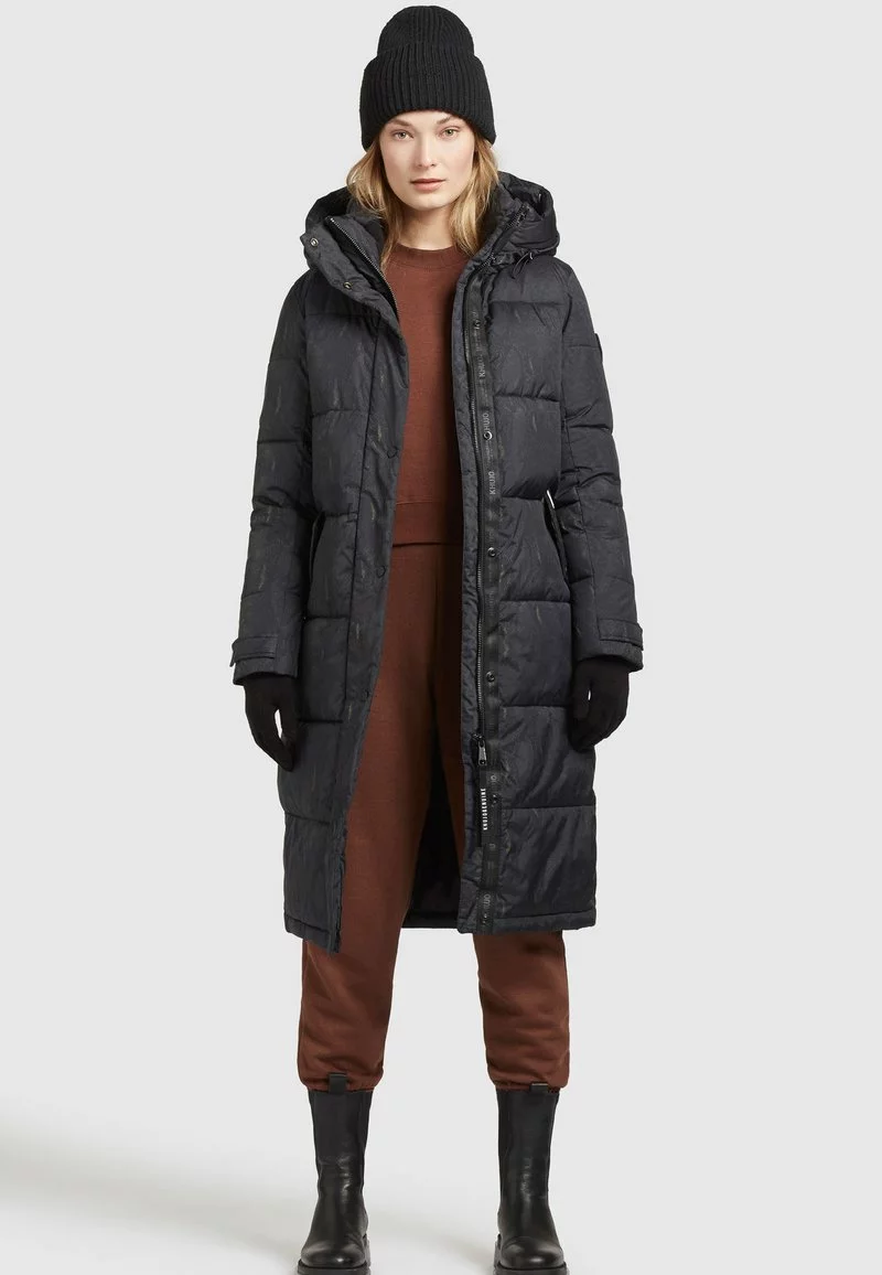 Bester Verkauf 🔥 Khujo DAKOTA - Wintermantel - Schwarz Schlangenmuster, Damen 😉 1 Bester Verkauf 🔥 Khujo DAKOTA - Wintermantel - Schwarz Schlangenmuster, Damen 😉