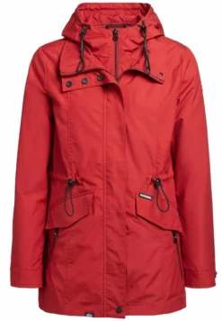 Bester Verkauf 😀 Khujo FELINA - Regenjacke / Wasserabweisende Jacke - Rot, Damen ❤️ -Khujo Exquisiter Laden 14106a8d87194175a86b567bafff73e2