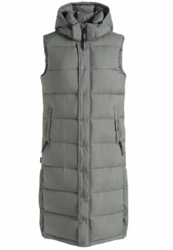 Am billigsten 💯 Khujo MAGNETA MATT - Weste - Graugrün, Damen ✨ -Khujo Exquisiter Laden 1665e923630c4b79ada92aadc5c70567