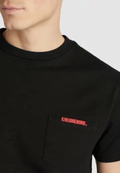 Auslauf 🎁 Khujo DESTIN SOLID - T-Shirt Print - Schwarz, Herren 🔔 -Khujo Exquisiter Laden 19d2484788684ded86d5e3c2085baf4f