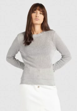 Brandneu ✔️ Khujo COSIMA - Strickpullover - Light Grey, Damen 🎉