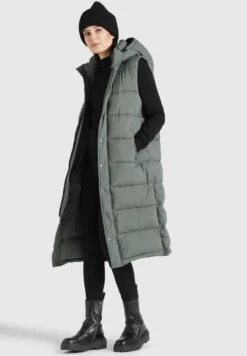 Am billigsten 💯 Khujo MAGNETA MATT - Weste - Graugrün, Damen ✨ -Khujo Exquisiter Laden 1f7057b159054b2b895fa7bb7a8ecd3c