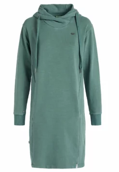 Auslauf 🛒 Khujo HALOUMA - Freizeitkleid - Aqua Gewaschen, Damen 🔔 -Khujo Exquisiter Laden 23e55a7f3c0649e0a68061848eefeb08