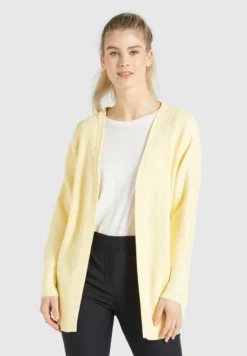 Neu ✨ Khujo LADDY - Strickjacke - Hellgelb, Damen ⌛