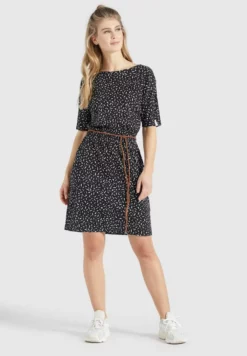 Besorgen 🎉 Khujo GABY - Jerseykleid - Schwarz-weiß Gemustert, Damen 👍 -Khujo Exquisiter Laden 2b9753a6f569442d85dc93f14ed1e392