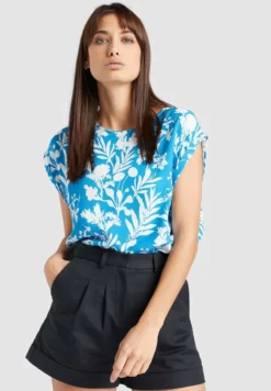 Bestpreis 💯 Khujo VIDA - Bluse - Blau, Damen 🔔