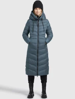 Budget 😀 Khujo INGRAM SHINE - Wintermantel - Blaugrau, Damen 🔥
