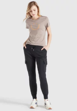 Bester Verkauf ⭐ Khujo FRANCESCA SMILE - T-Shirt Print - Graubraun, Damen ✔️ -Khujo Exquisiter Laden 3e1869aa94de44b9bf3d45a2d952c4a7