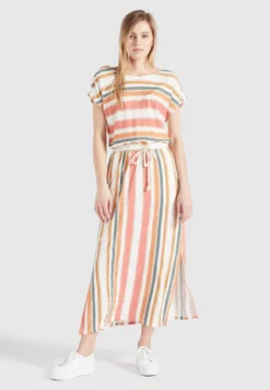Top 10 😀 Khujo DOREEN - Maxikleid - Mehrfarbig Gestreift, Damen ✔️