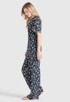 Budget ✨ Khujo BORGIA - Jumpsuit - Blau-weiß Geblümt, Damen 🔥 -Khujo Exquisiter Laden 5312661209214d72b767940848887665