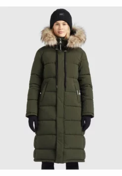 Coupon 😍 Khujo LISSANDRA - Wintermantel - Dunkeloliv, Damen 💯