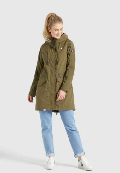 Billig 🥰 Khujo NEPHELE - Parka - Khaki, Damen 👏 -Khujo Exquisiter Laden 53a0edec78964c30b418a3691332182c