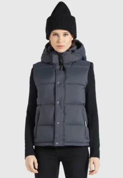 Schlussverkauf 😀 Khujo MARGARIDA MATT - Weste - Grau, Damen 💯