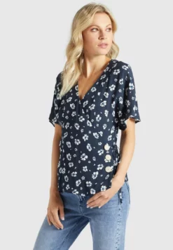 Coupon 🧨 Khujo GIOVANNA - Bluse - Blau-weiß Geblümt, Damen ❤️ -Khujo Exquisiter Laden 64bd5adaf4e34964bc1f3c4b750fb4bc