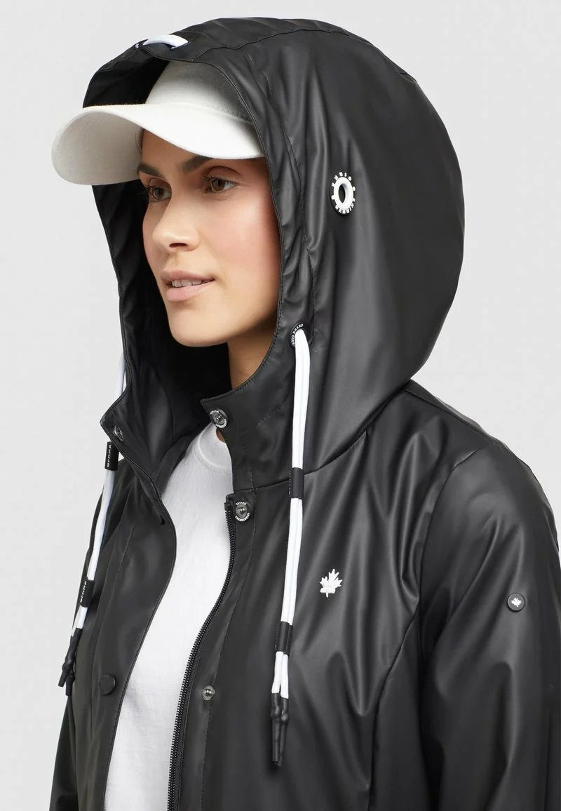 Schlussverkauf 💯 Khujo GLENNA - Regenjacke / Wasserabweisende Jacke - Schwarz, Damen 👍 4 Schlussverkauf 💯 Khujo GLENNA - Regenjacke / Wasserabweisende Jacke - Schwarz, Damen 👍 – Bild 4