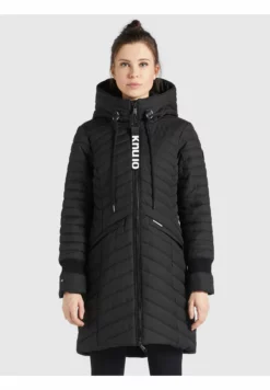 Schlussverkauf 💯 Khujo MANTEL TOOTS STRUCTURED - Wintermantel - Schwarz, Damen 🔔