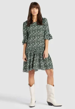 Neu 🔔 Khujo FREMA - Freizeitkleid - Green, Damen ✔️