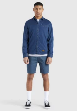 Neu 🔔 Khujo POSTO - Hemd - Denim Blau, Herren ❤️