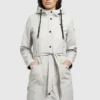 Rabatt 💯 Khujo GLENNA - Regenjacke / Wasserabweisende Jacke - Hellgrau, Damen 😍