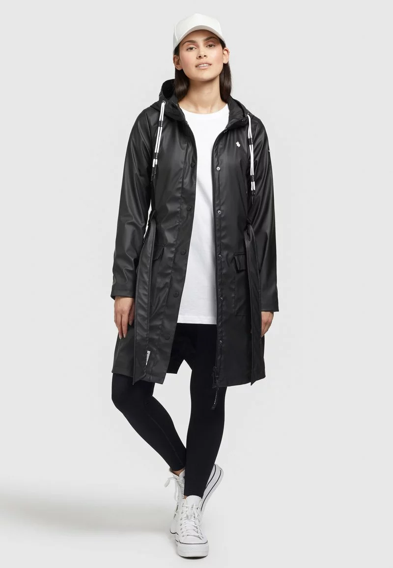 Schlussverkauf 💯 Khujo GLENNA - Regenjacke / Wasserabweisende Jacke - Schwarz, Damen 👍 2 Schlussverkauf 💯 Khujo GLENNA - Regenjacke / Wasserabweisende Jacke - Schwarz, Damen 👍 – Bild 2