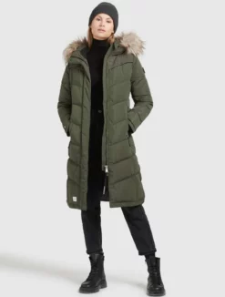 Schlussverkauf 🔔 Khujo LUBECK LONG5 - Wintermantel - Dunkeloliv, Damen 👍 -Khujo Exquisiter Laden 7256fe0a50404f0d81446c70ba5f7bda