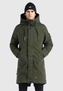 Billig 🔥 Khujo HAAK - Wintermantel - Dunkelgrün, Herren 🎉