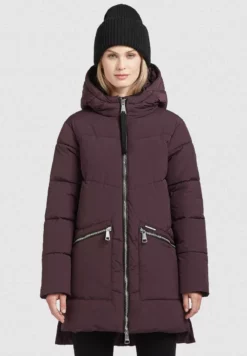 Neu 🎁 Khujo BINE - Wintermantel - Weinrot, Damen 🛒