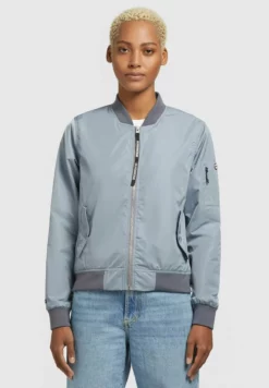Blitzangebot 😀 Khujo STENCE - Bomberjacke - Blaugrau Hell, Damen ❤️