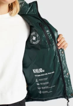 Billig 🌟 Khujo CAMILLE - Winterjacke - Dunkelgrün Glänzend, Damen 🥰 -Khujo Exquisiter Laden 77c327228eff4b1c92ca55053bcb9fcd