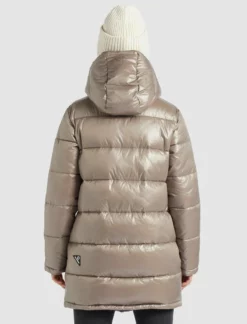 Auslauf 🌟 Khujo WENCKE SHINY - Wintermantel - Taupe Glänzend, Damen 👏 -Khujo Exquisiter Laden 7b95b488b2e0474f88e44bdab284d69d