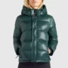 Billig 🌟 Khujo CAMILLE - Winterjacke - Dunkelgrün Glänzend, Damen 🥰