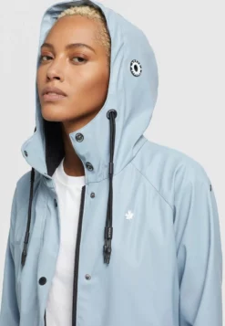 Billig ✔️ Khujo ODELIE - Regenjacke / Wasserabweisende Jacke - Hellblau, Damen ⭐ -Khujo Exquisiter Laden 7f073d724c7f4eaeaf5c08b369581bb1