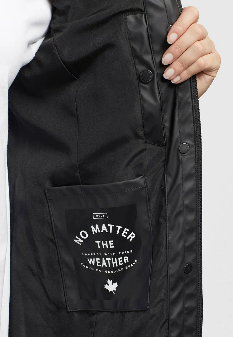 Schlussverkauf 💯 Khujo GLENNA - Regenjacke / Wasserabweisende Jacke - Schwarz, Damen 👍 5 Schlussverkauf 💯 Khujo GLENNA - Regenjacke / Wasserabweisende Jacke - Schwarz, Damen 👍 – Bild 5
