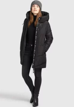 Budget 👏 Khujo JORDIS - Wintermantel - Schwarz, Damen 👍 -Khujo Exquisiter Laden 8cb45884ae954bc9b954260c2433a915