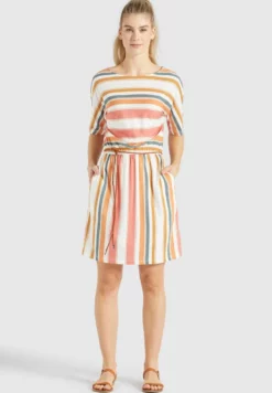 Aktion 🤩 Khujo GABY - Jerseykleid - Mehrfarbig Gestreift, Damen 😍 -Khujo Exquisiter Laden 908e5a987a5f48628433a16e4146f3da