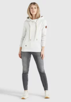 Neu 👏 Khujo FANCI - Kapuzenpullover - Hellgrau Meliert, Damen 🥰