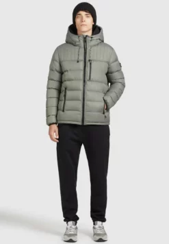 Rabatt 🤩 Khujo WANG - Winterjacke - Graugrün Polyester, Herren ✔️ -Khujo Exquisiter Laden 93a333bcbd28420c806add96fb93acb0