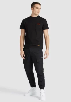 Auslauf 🎁 Khujo DESTIN SOLID - T-Shirt Print - Schwarz, Herren 🔔 -Khujo Exquisiter Laden 949d648ccf204e57b646d76dc5b46b9f