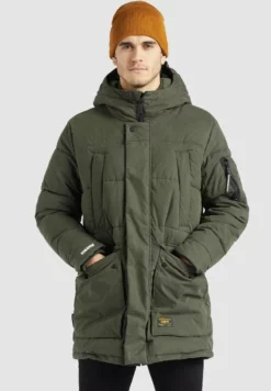 Brandneu 😀 Khujo SHANCK - Wintermantel - Dunkeloliv, Herren 👏