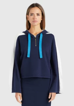 Rabatt 🎉 Khujo ZENGINA - Kapuzenpullover - Blue/white, Damen ✔️