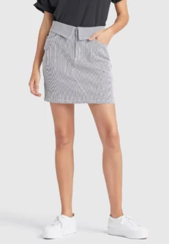 Rabatt 👏 Khujo RASHY - 👖 Jeansrock - Blau-weiß, Damen 🌟