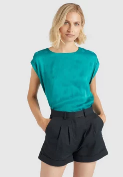 Am billigsten 🥰 Khujo Bluse - Blaugrün, Damen 🔥