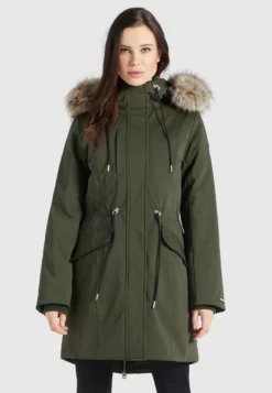 Blitzangebot 🎉 Khujo HARUNA - Wintermantel - Dunkeloliv, Damen 👏